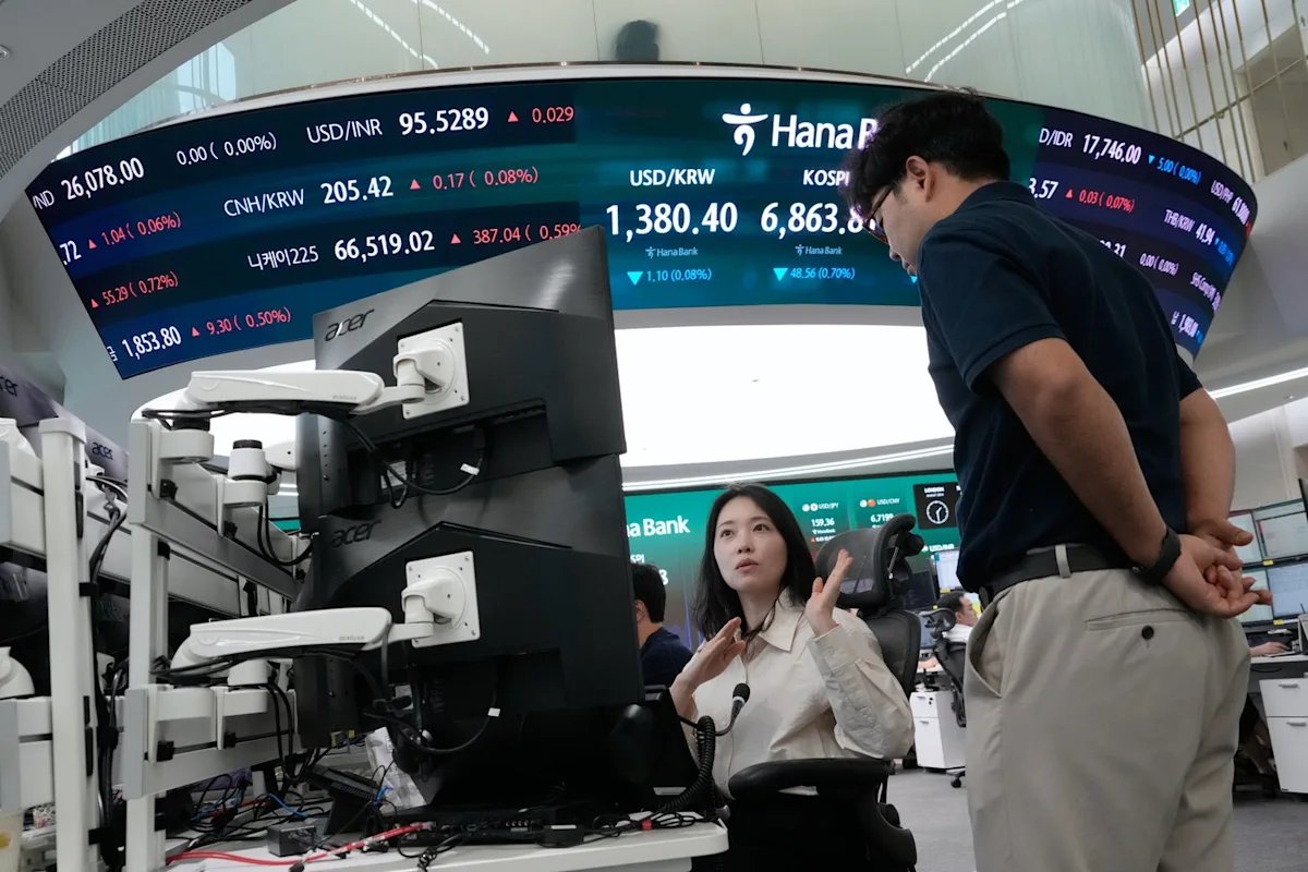World shares mostly gain after upbeat results for Nvidia and other tech giants lift US stocks