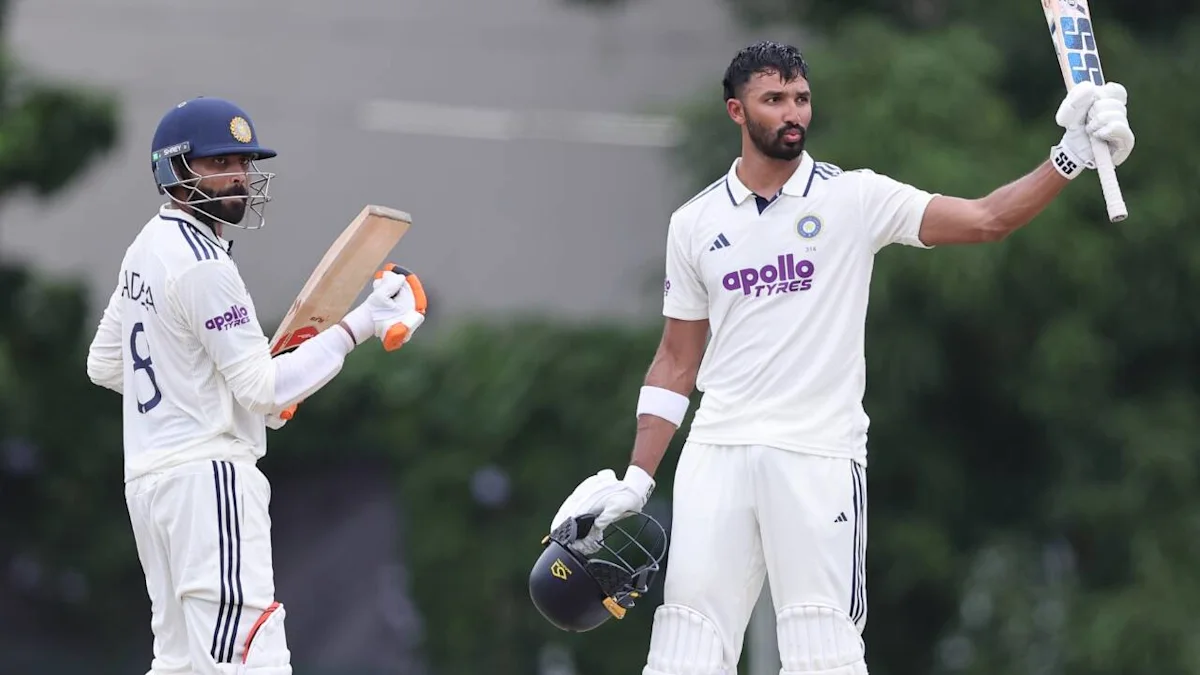 Devdutt Padikkal hits century as Pant and Jurel fail, how India’s batters fared on day 2 vs SLC XI