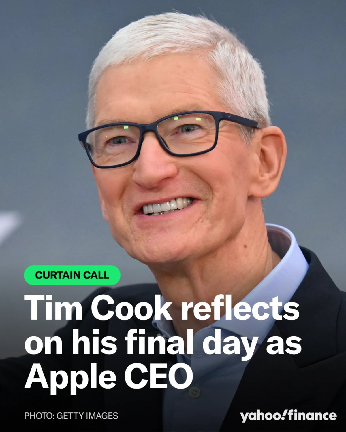 Tim Cook wrote a special farewell message to Apple employees to commemorate his final day as CEO.
