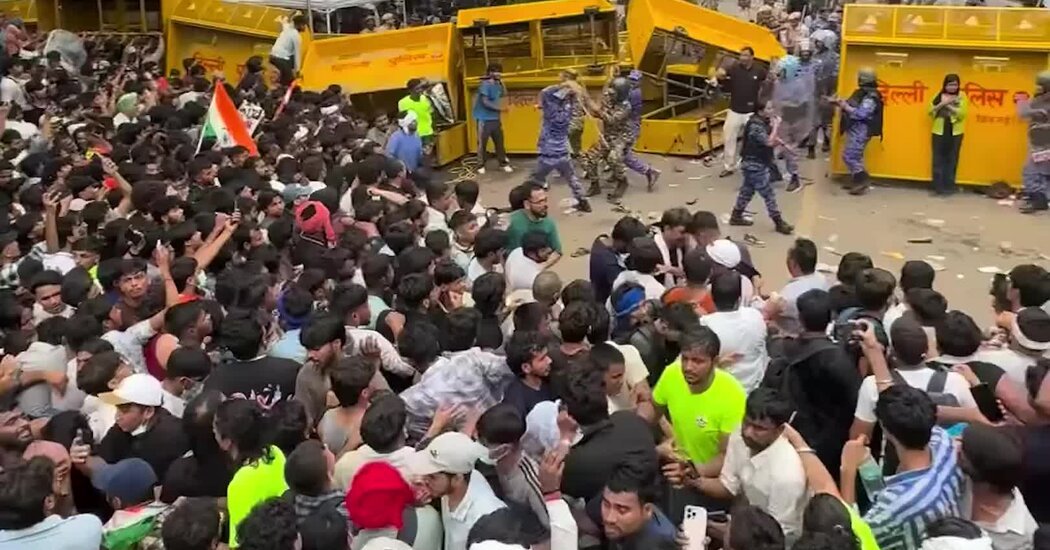 Pellet Guns, Sticks and Tear Gas: How India’s Police Halted a Youth March