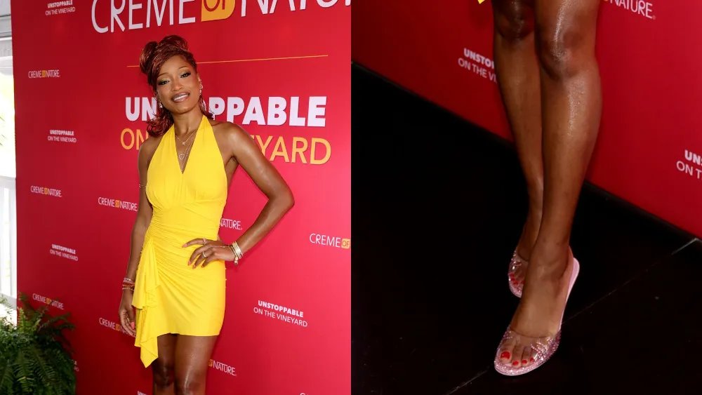 Keke Palmer Styles Jelly Shoe Trend At Martha’s Vineyard Film Festival