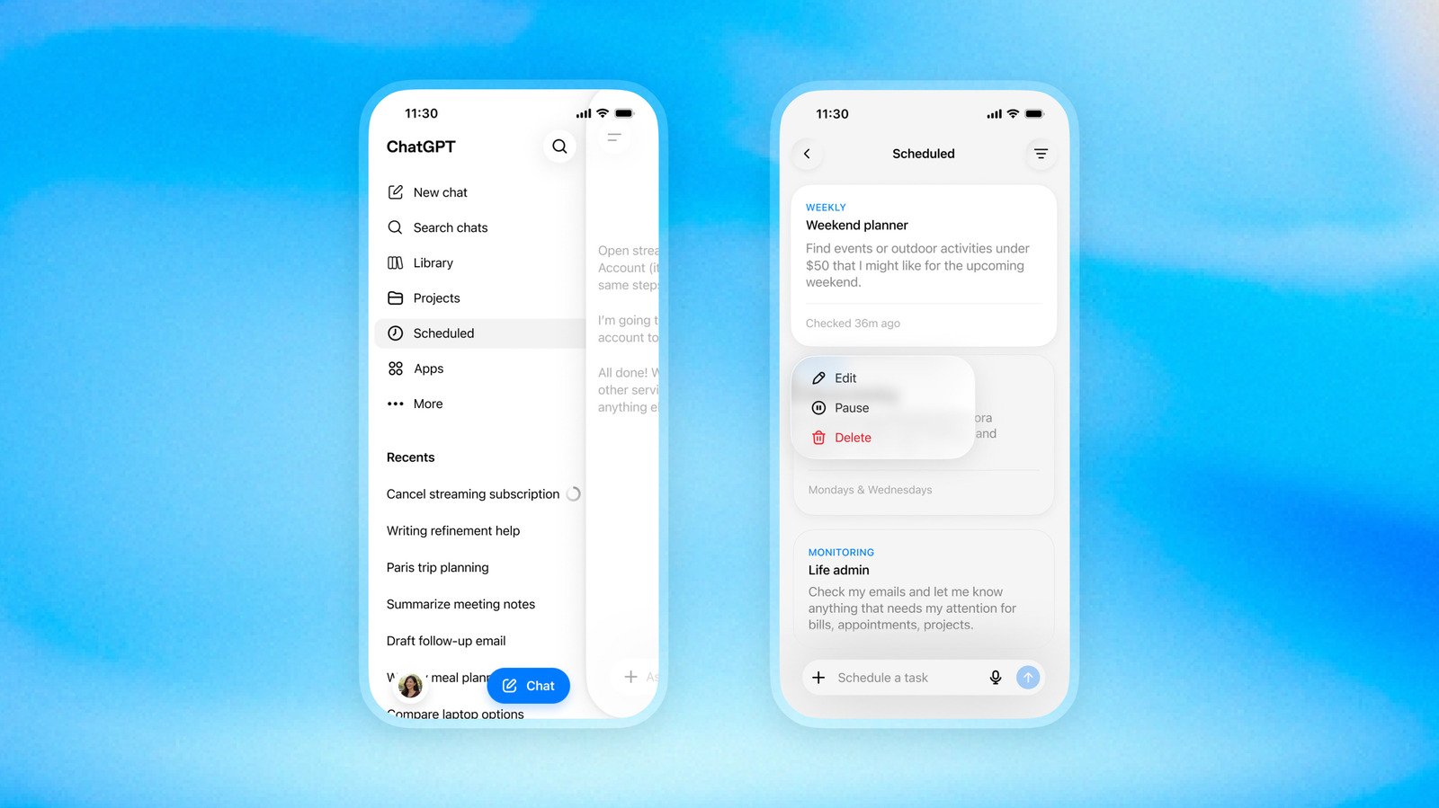 Free Accounts Can Now Access ChatGPT’s Upgraded Task Scheduling Tool