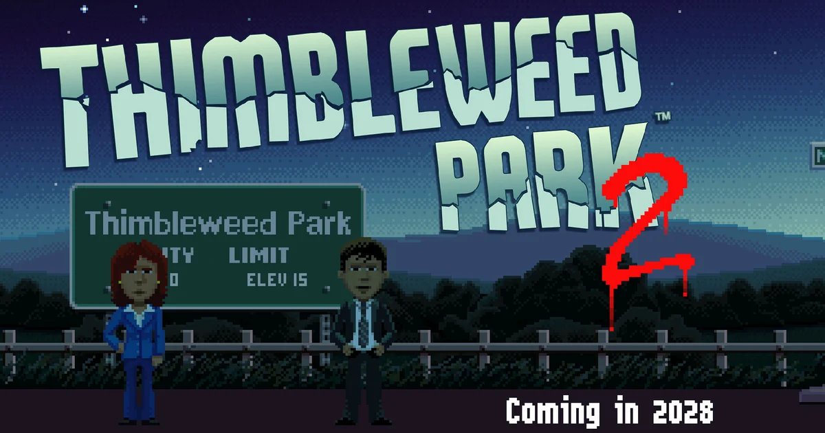 Thimbleweed Park 2 is “not really a sequel, not really a prequel,” but it is in development and due out in 2028