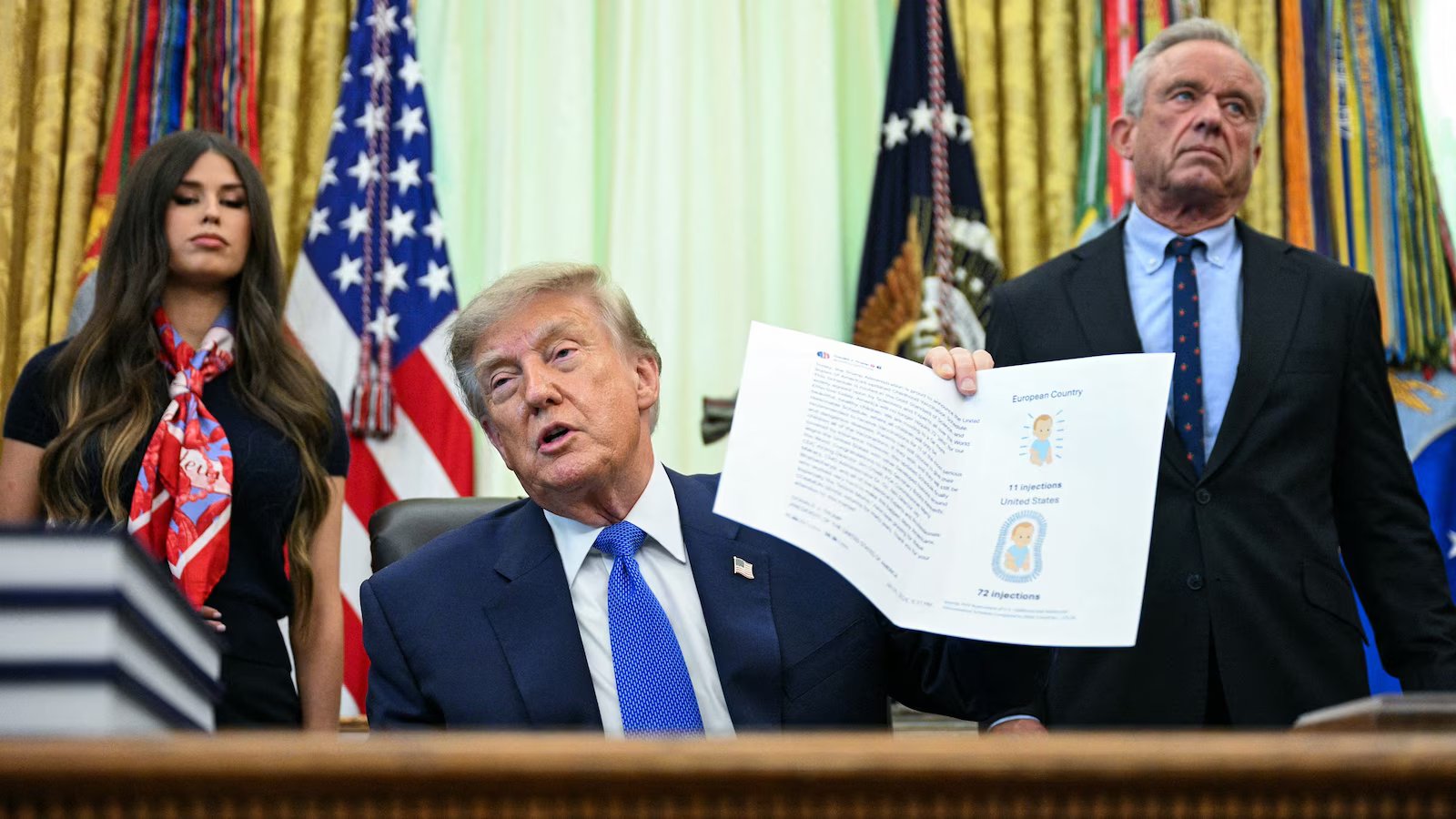 Trump signs executive order to change childhood vaccine schedule