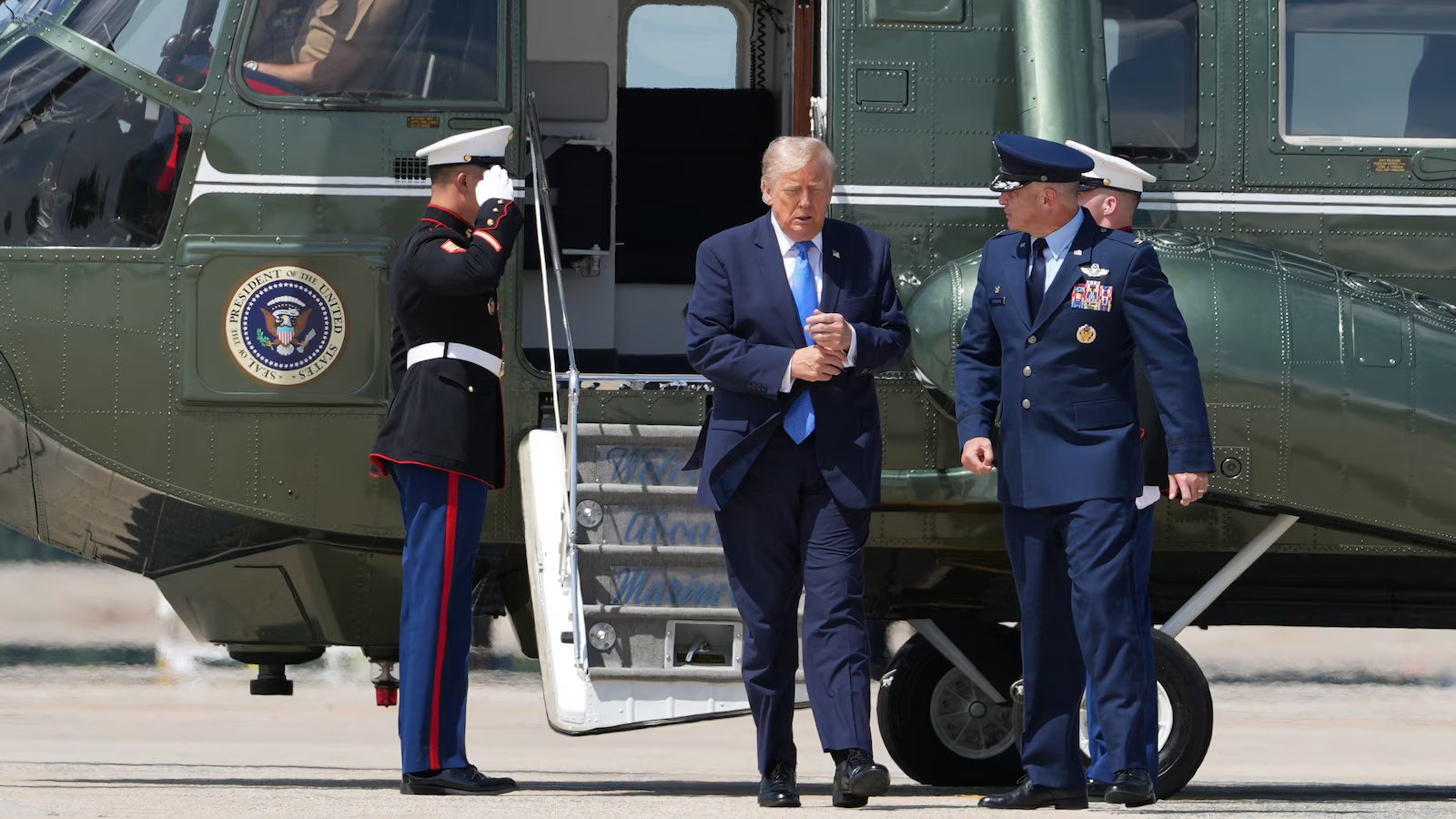 FAA investigating why plane was allowed to take off as Trump’s helicopter approached