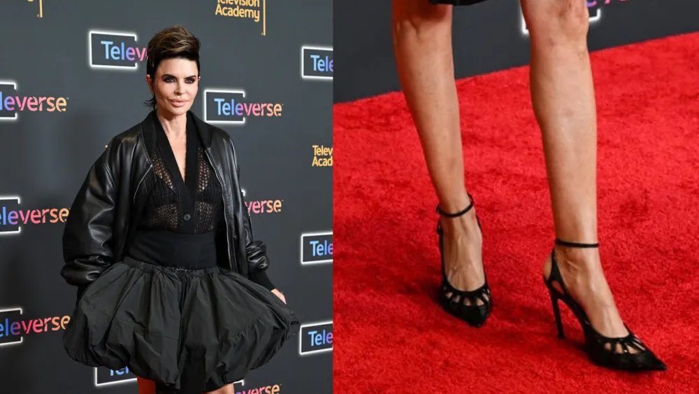 Lisa Rinna Pops on Punk Rock Leather Pumps at 2026 Televerse Festival