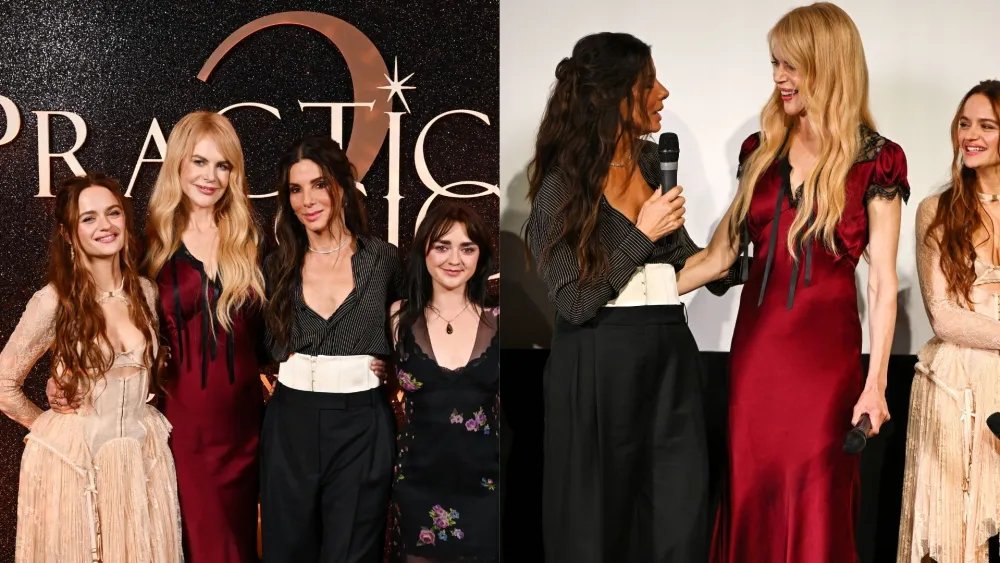 Nicole Kidman & Sandra Bullock Contrast At ‘Practical Magic 2’ Event