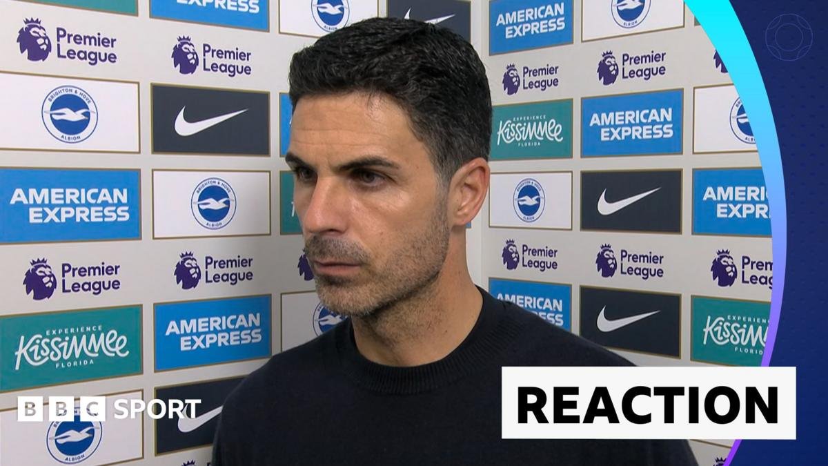 Premier League: Mikel Arteta post-match interview – Brighton 3-0 Arsenal
