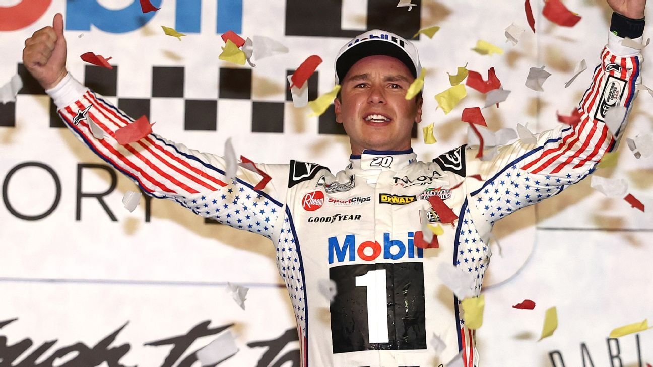 Christopher Bell passes Kyle Larson to win Southern 500