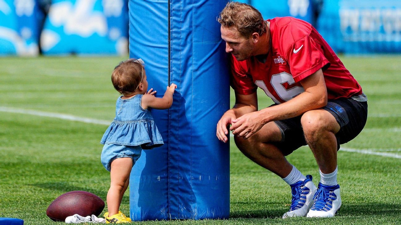 How family and fatherhood are fueling Lions QB Jared Goff