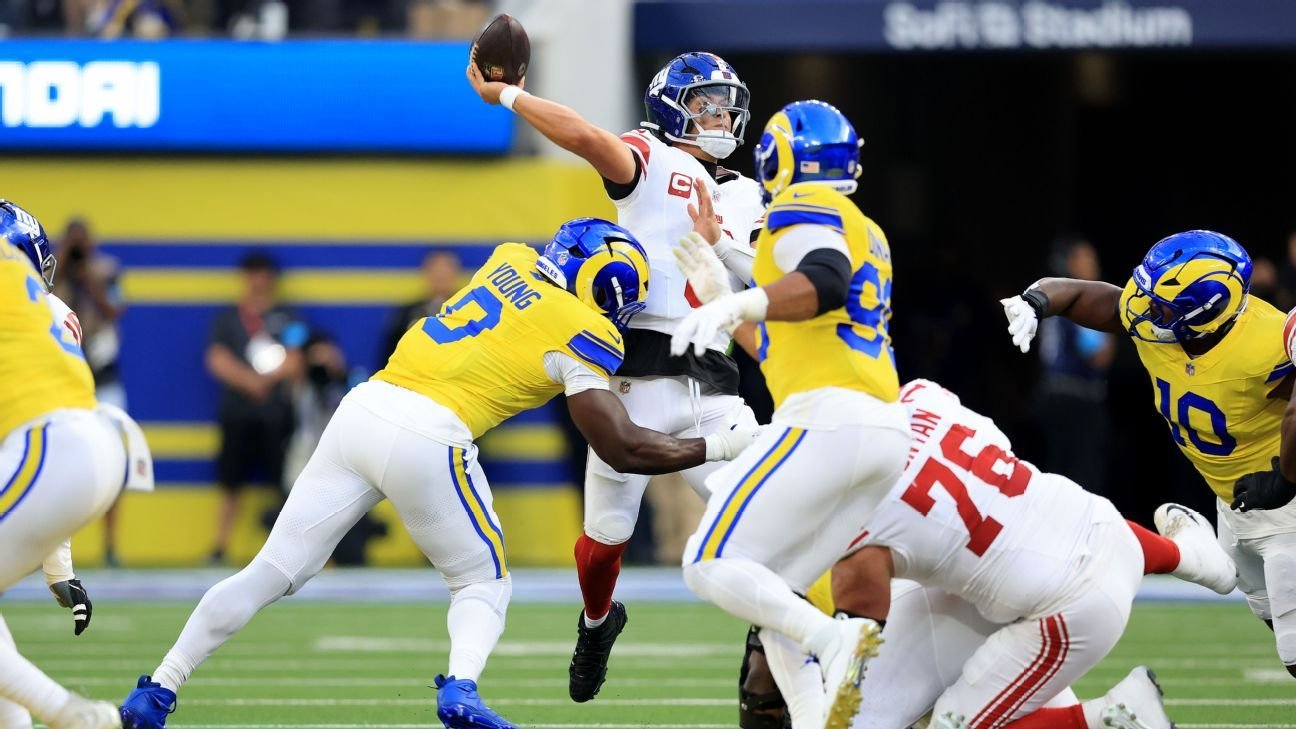 Rams defeat depleted Giants 28-6 on ‘Monday Night Football’