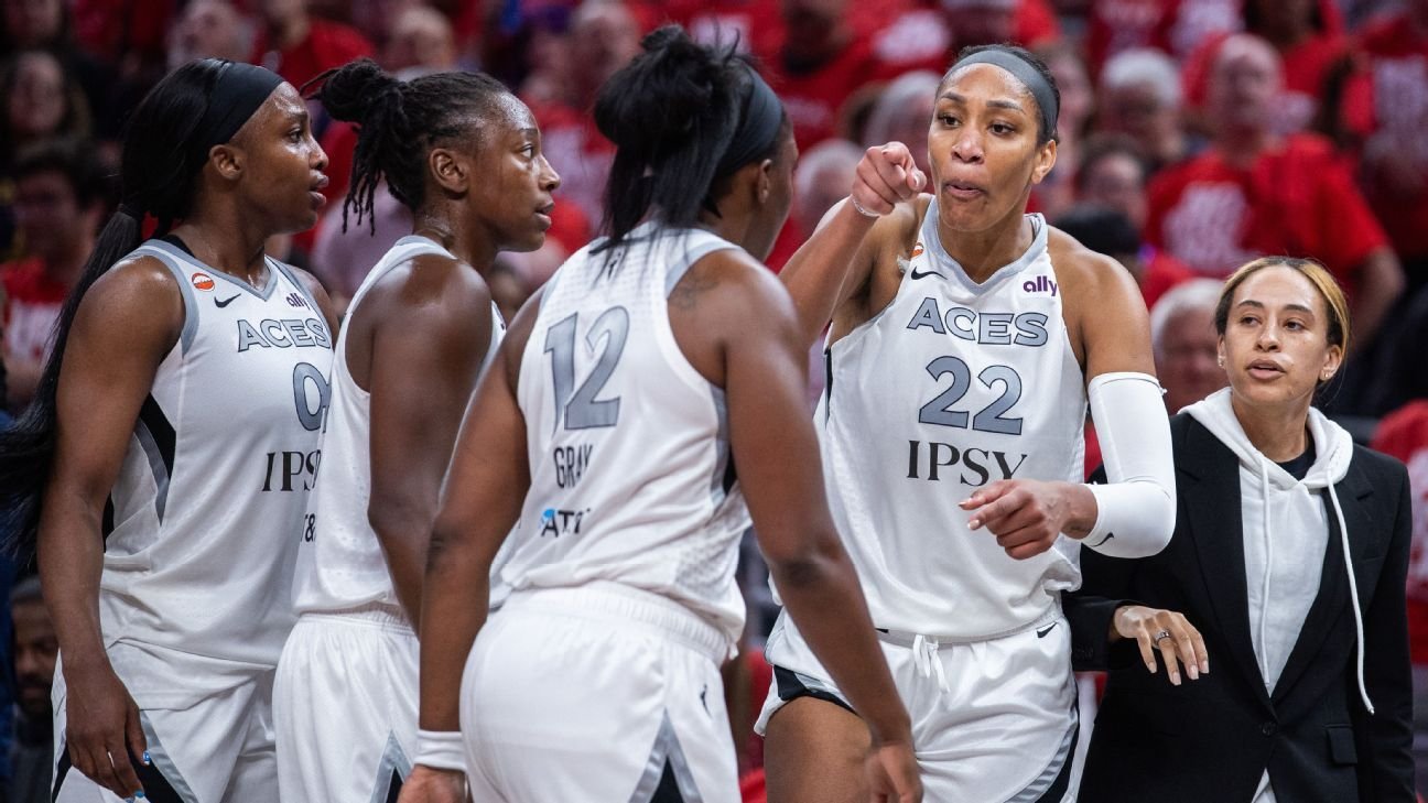 Aces’ Wilson T’d up for confronting fan in Game 2 loss to Fever