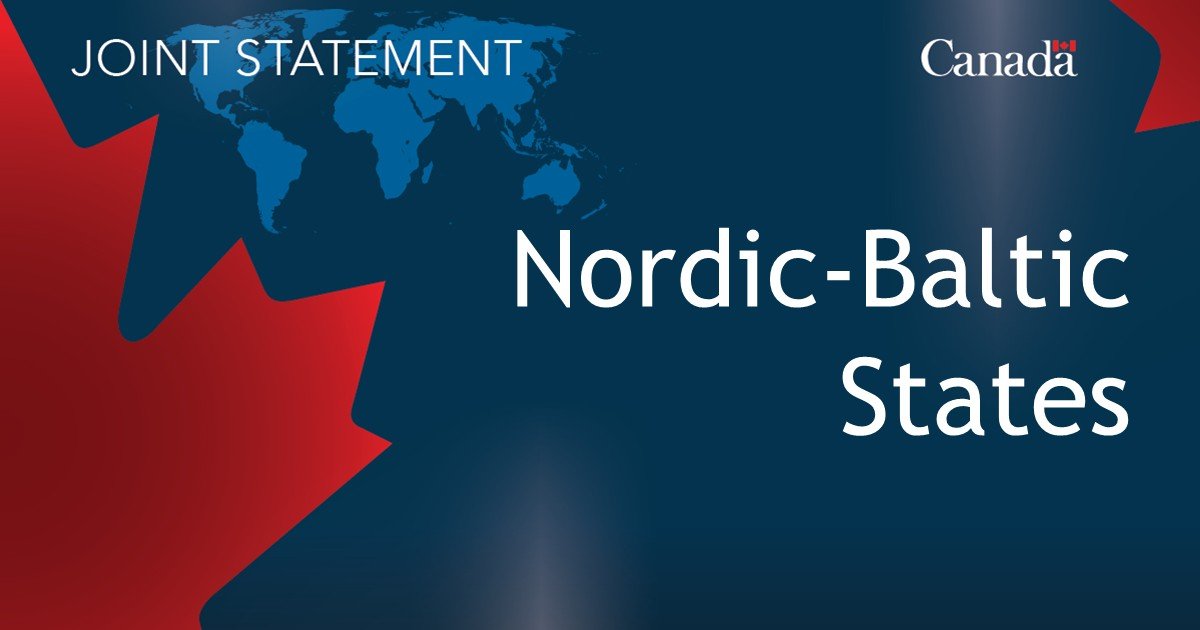 Joint Statement on the Canada-Nordic-Baltic Eight meeting