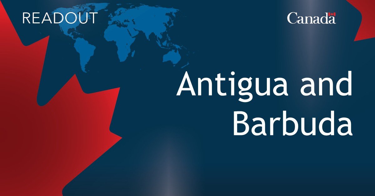Minister Anand meets with Antigua and Barbuda’s Minister of Foreign Affairs, Trade and Barbuda Affairs