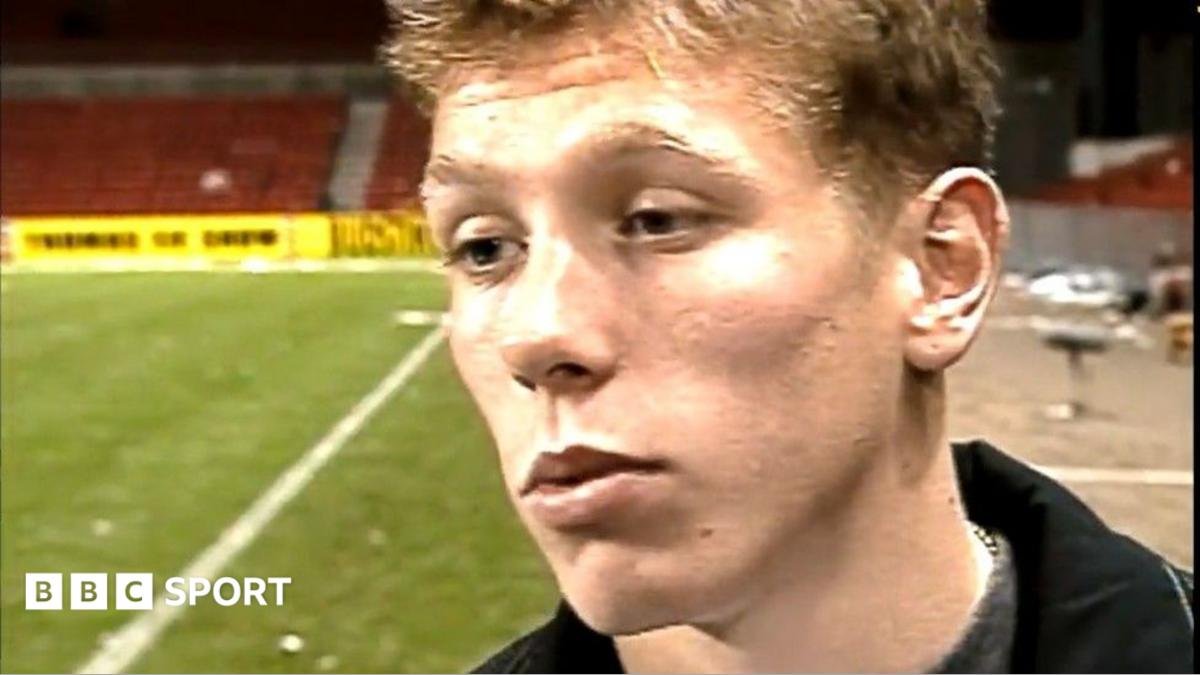 Craig Bellamy scores 1998 winner for Wales against Denmark