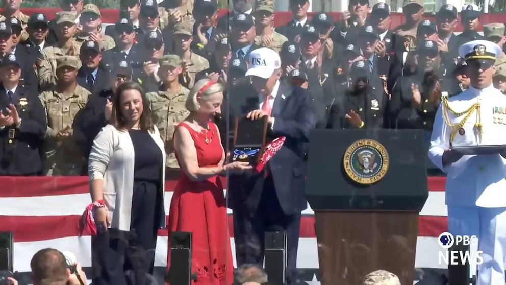 WATCH: 'Man in the red bandana' honored for 9/11 heroism