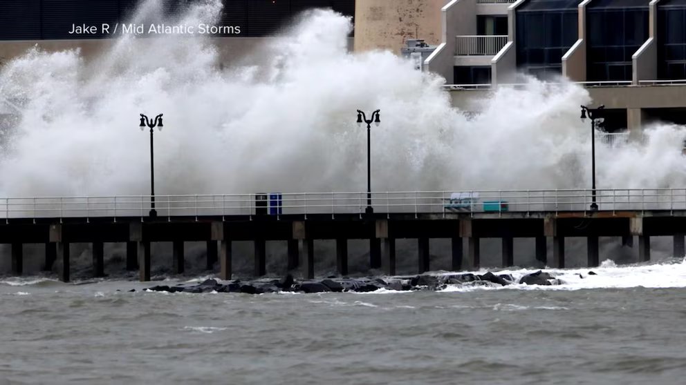 WATCH:  Powerful nor'easter batters much of the East Coast