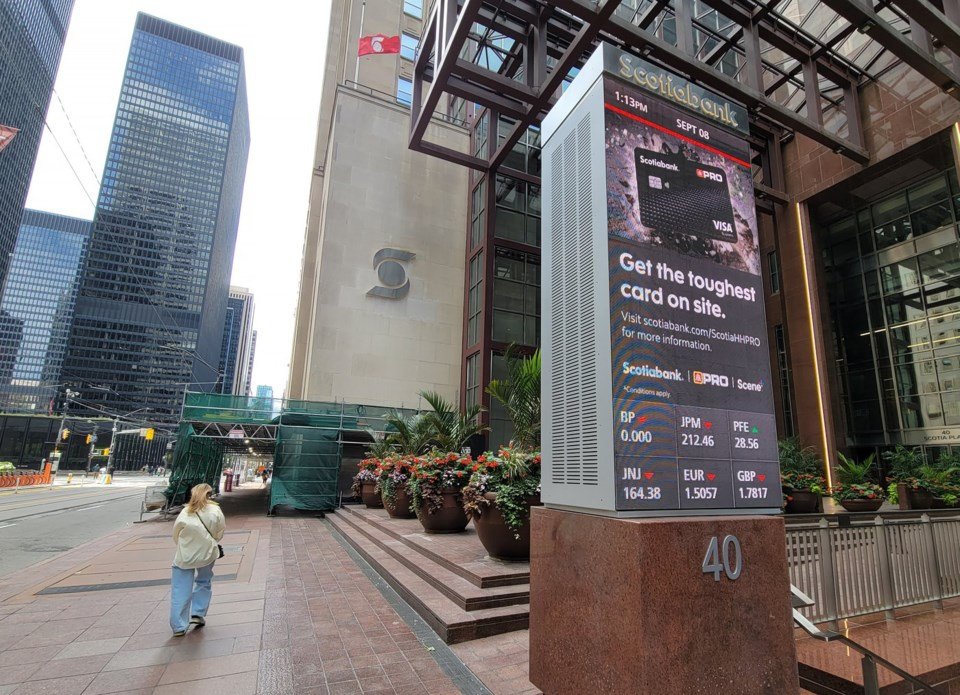 S&P/TSX composite index up slightly on Monday; U.S. markets also up