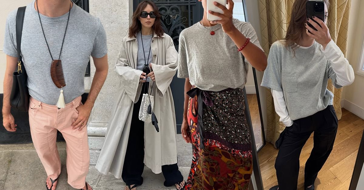 How to Style the Gray-T-Shirt Trend for Fall 2026