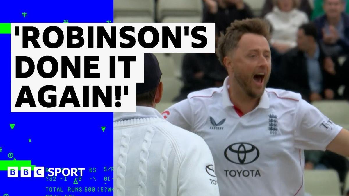 One over, two wickets, no runs – Robinson starts with a bang