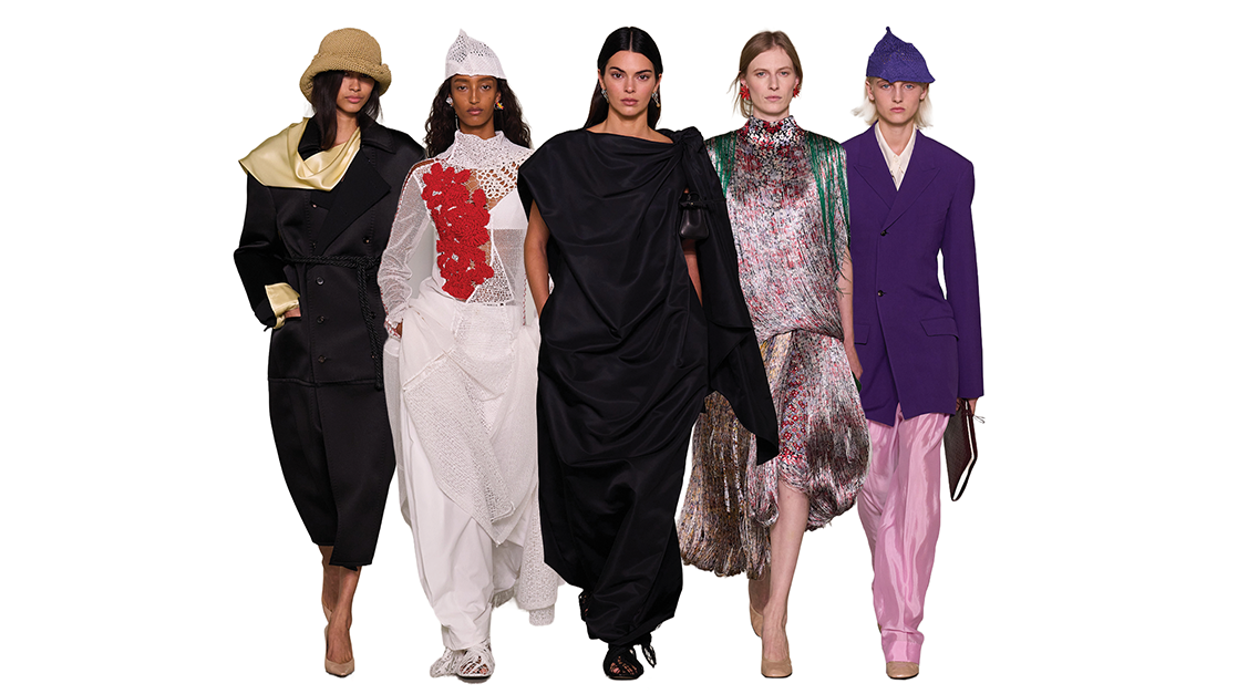 Kendall Jenner Closes the Bottega Veneta Show During MFW