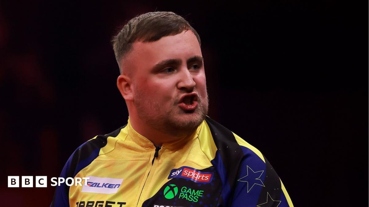 Luke Littler: Defending champion stunned by Luke Woodhouse at World Grand Prix