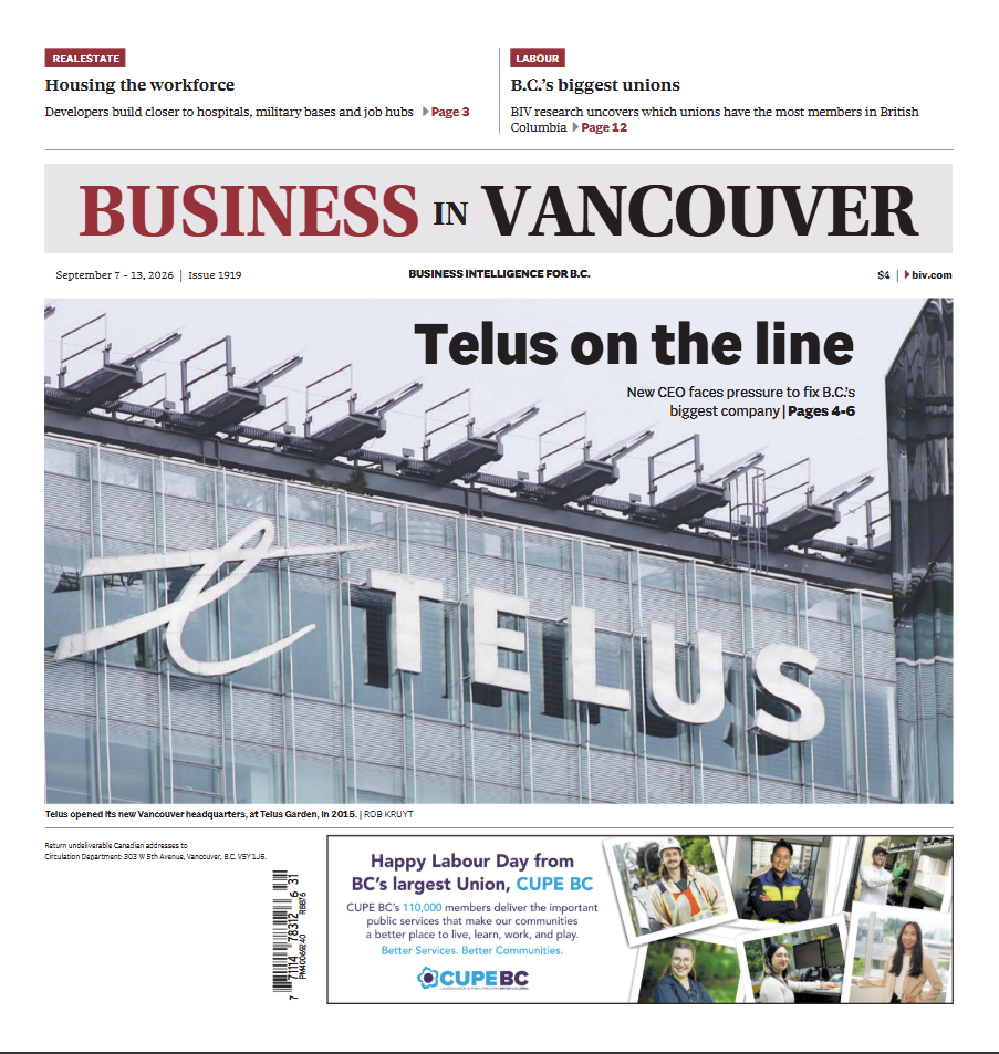 Business in Vancouver — Sept. 7, 2026