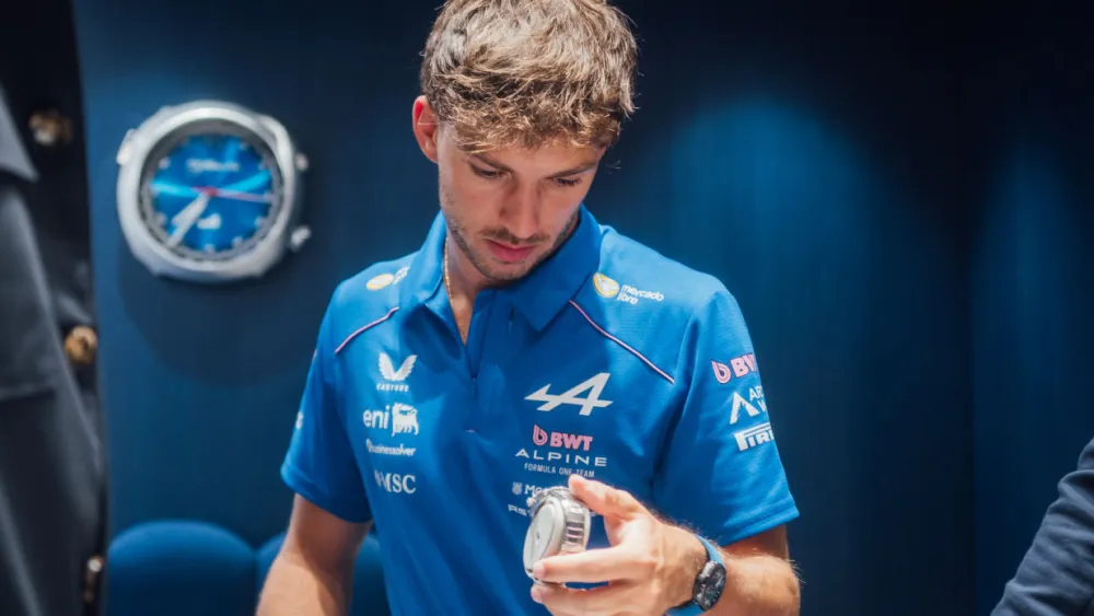 Formula 1’s Pierre Gasly Attends H. Moser & Cie. Milan Store Opening