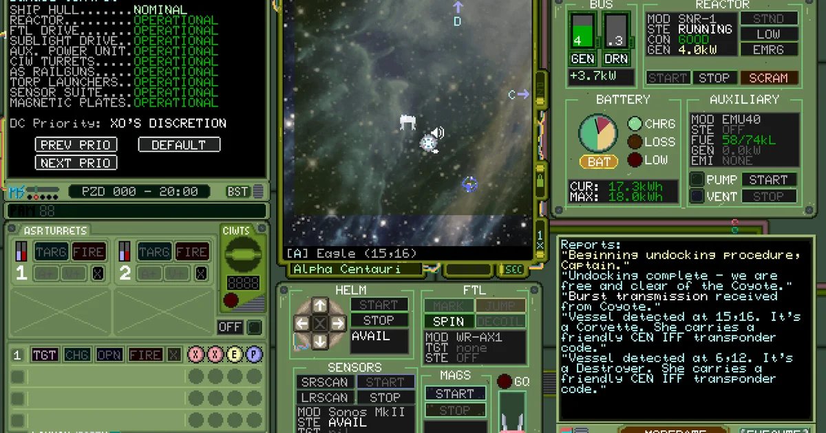 Deck & Conn is a cat-and-mouse MicroProse homage to a 55-year-old Star Trek game that might not be chunky enough for today’s simulation sickos