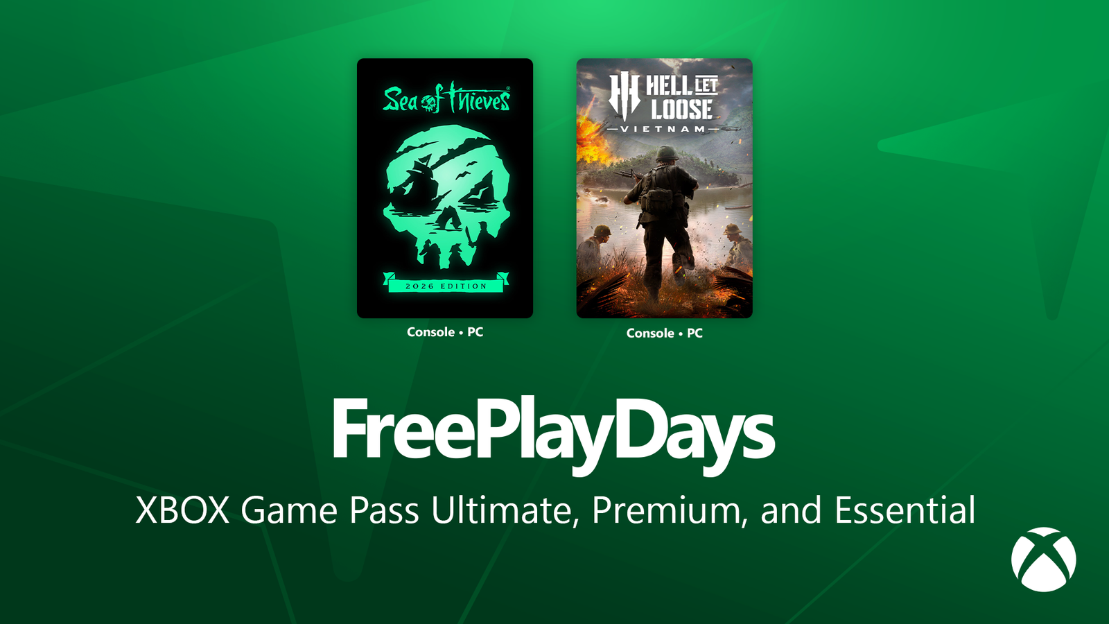 Free Play Days – Sea of Thieves and Hell Let Loose Vietnam
