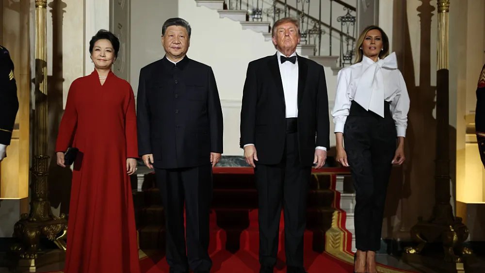 Melania Trump is All Wrapped up for State Dinner for Xi Jinping