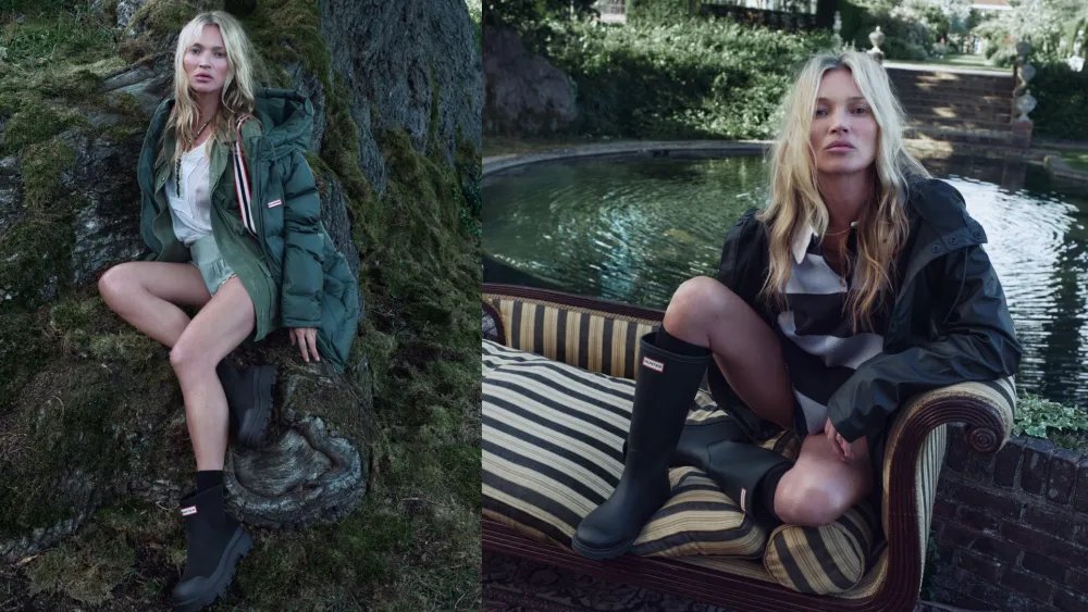Kate Moss Reunites With Hunter Boots for the Brand’s 170th Anniversary