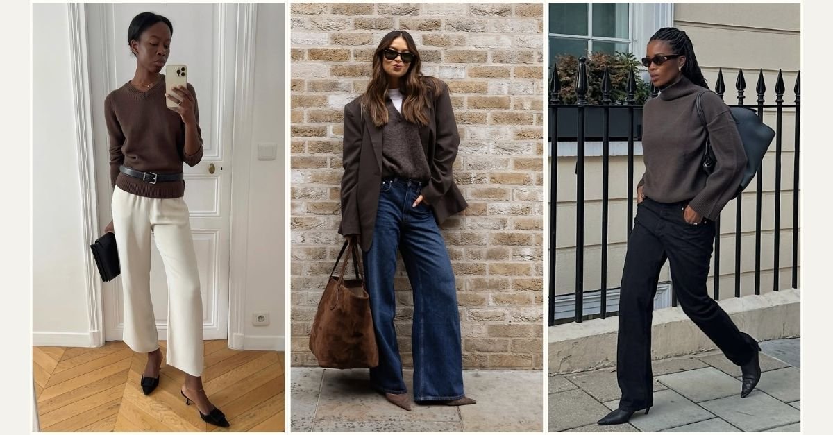5 Brown Jumper With Jeans Outfits to Copy for Autumn 2026