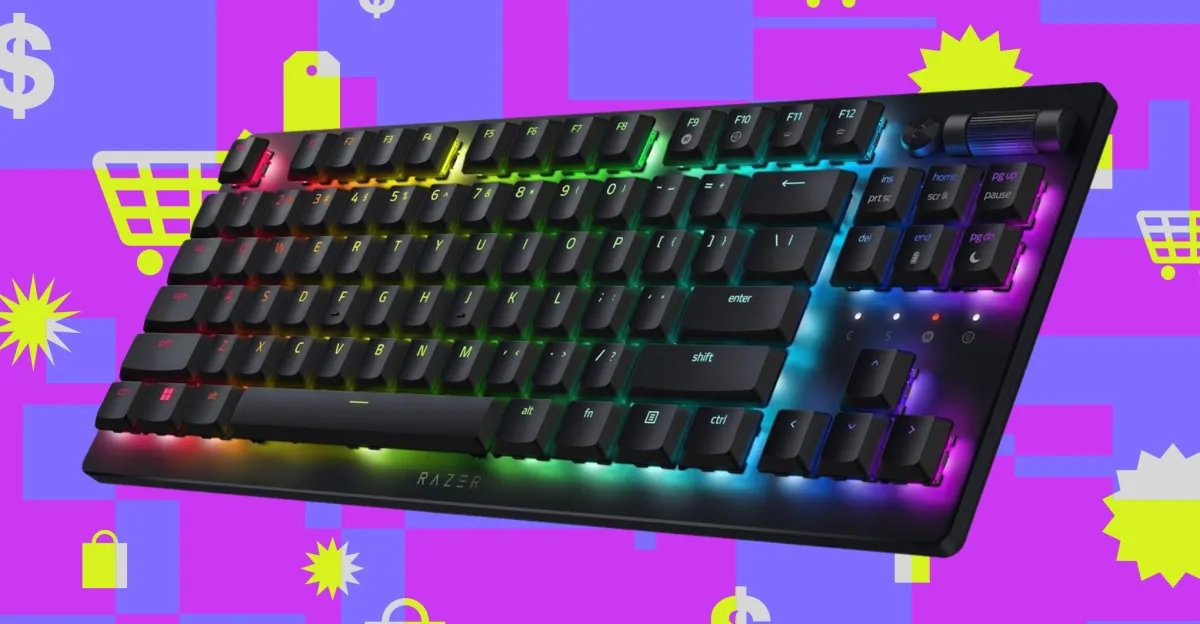 Razer’s low-latency wireless gaming keyboard is almost half off