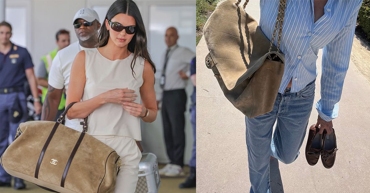 Kendall, Elsa, and More Are Carrying Beige Suede Bags For Fall