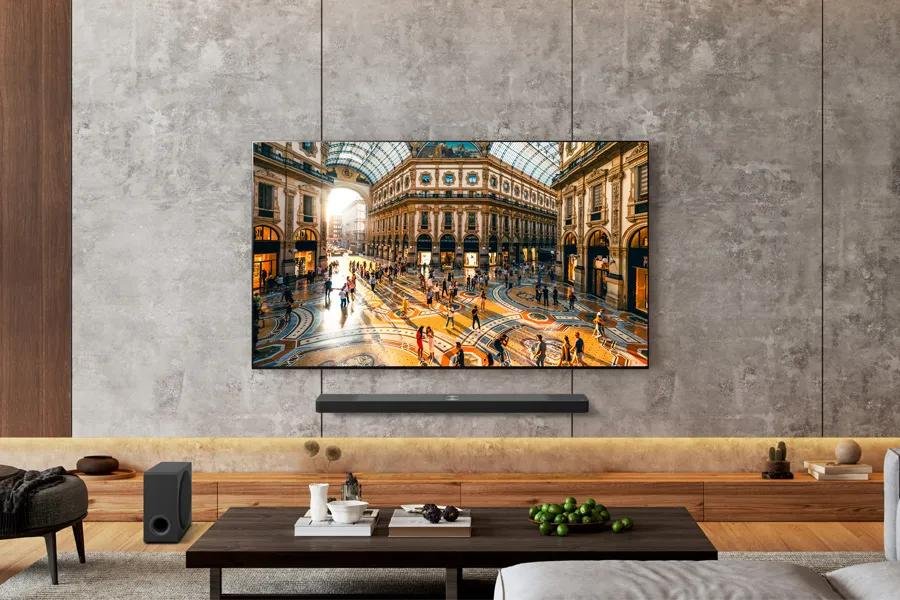 LG TV shown scanning LAN for third-party phones and other devices