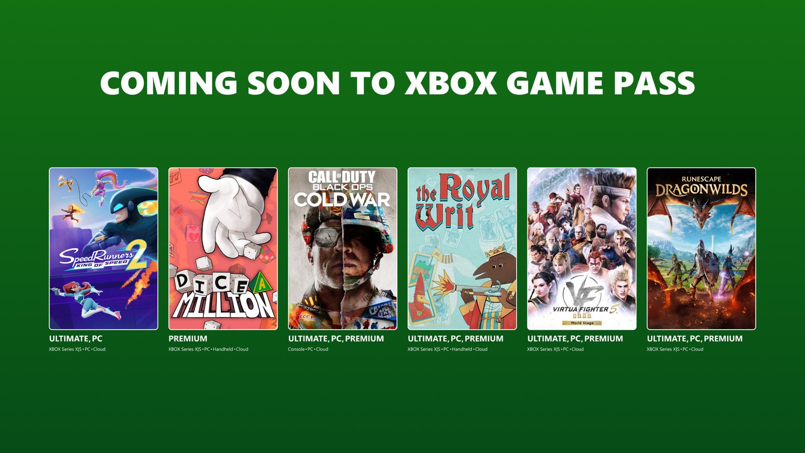 Coming to XBOX Game Pass: RuneScape: Dragonwilds, SpeedRunners 2: King of Speed, The Royal Writ, and More