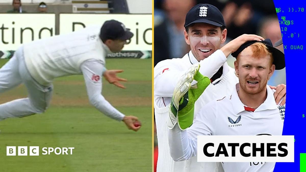 England v Pakistan Third Test: Dan Lawrence and Jordan Cox remove Shan Masood and Babar Azam with diving catches