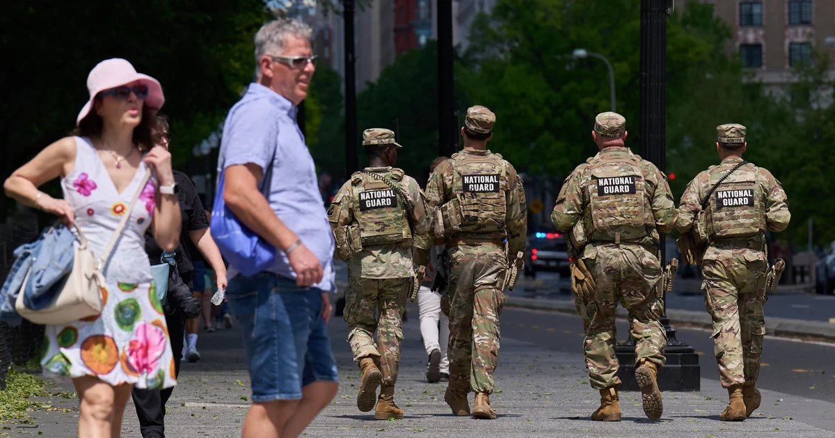 National Guardsman in D.C. as part of Trump crackdown on crime charged after pointing gun at colleague