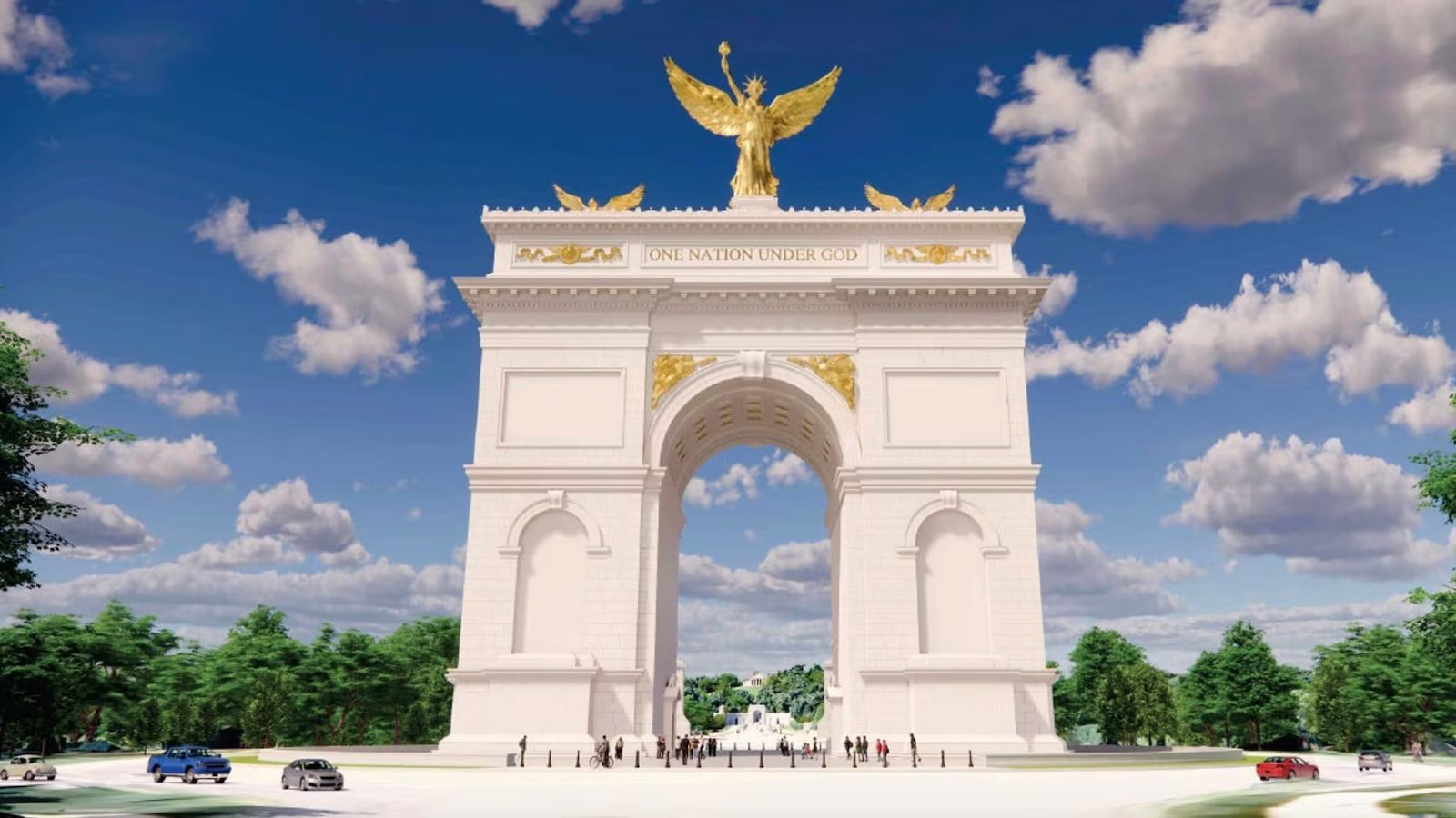 Excavation work to build Trump’s triumphal arch to begin over next 2 weeks, Interior secretary says