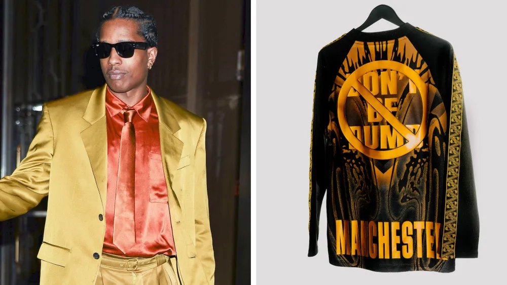 ASAP Rocky Collabs on a Man City Jersey for His Manchester Concert