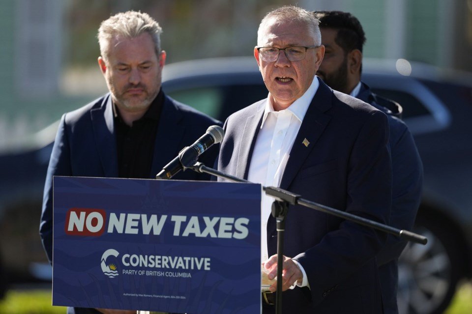 B.C. Conservatives promise no new taxes if elected on October 24