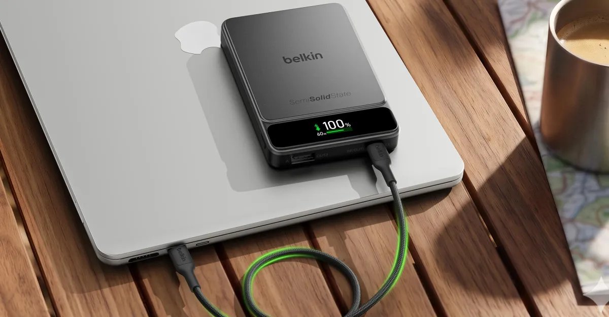Belkin introduces its first longer-lasting semi-solid-state power banks
