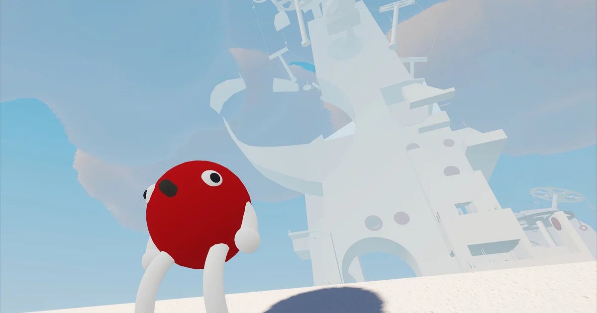 Sometimes the thing you need is a wonderfully ethereal physics platformer jam game where you are a little round guy with very stretchy arms called Big Stretch