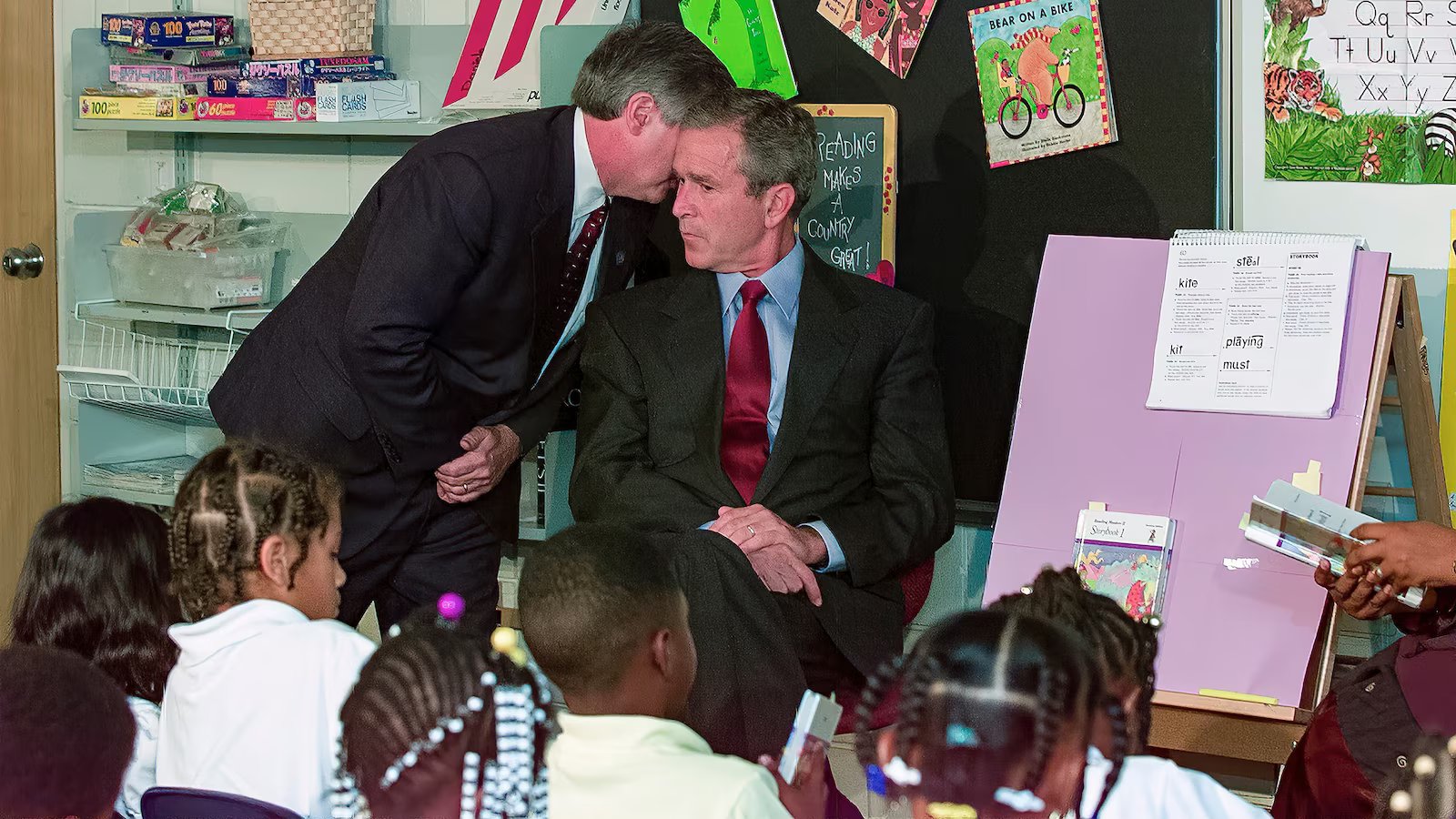 Students with President George W. Bush on 9/11 reflect on the day: ‘You could see it on his face’