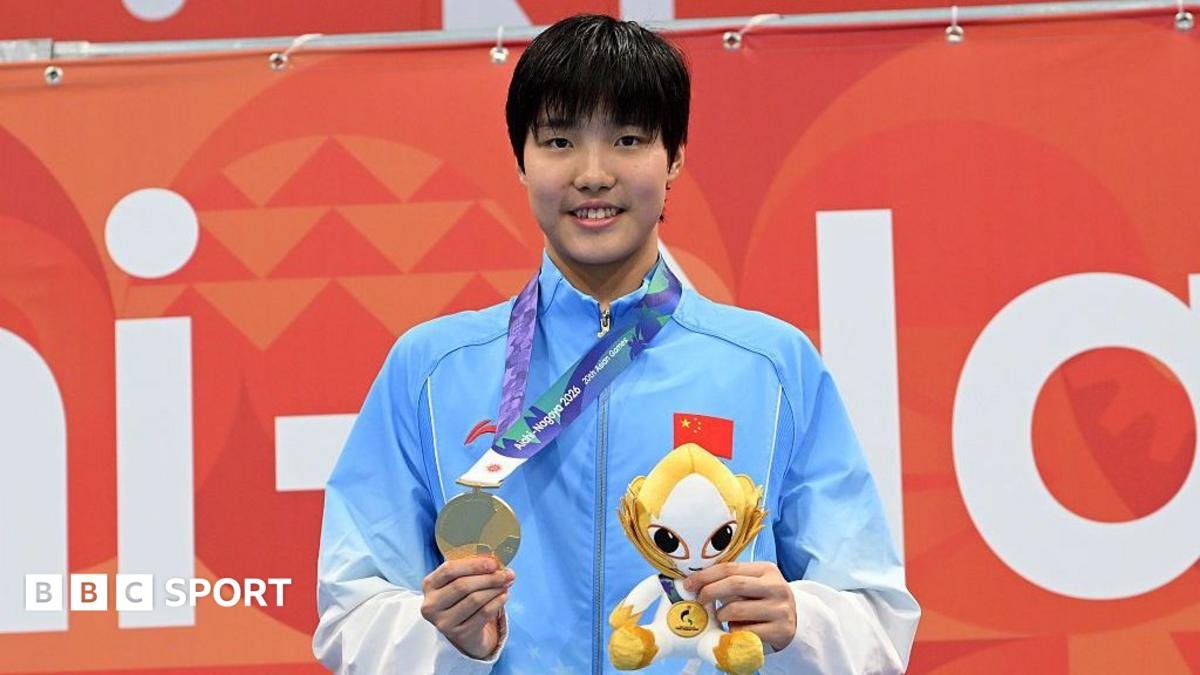 Yu Zidi, 13, wins record-breaking first major gold medal at Asian Games