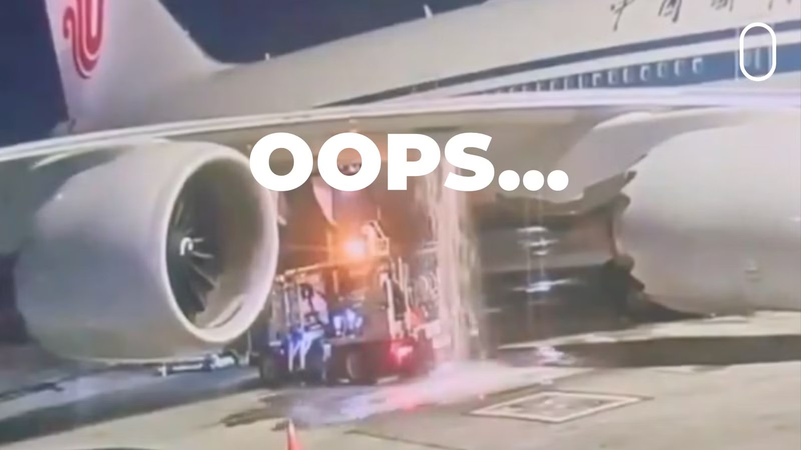 New York JFK Fuel Truck Damages Air China Boeing 747-8, Jet Fuel Pours From Wing