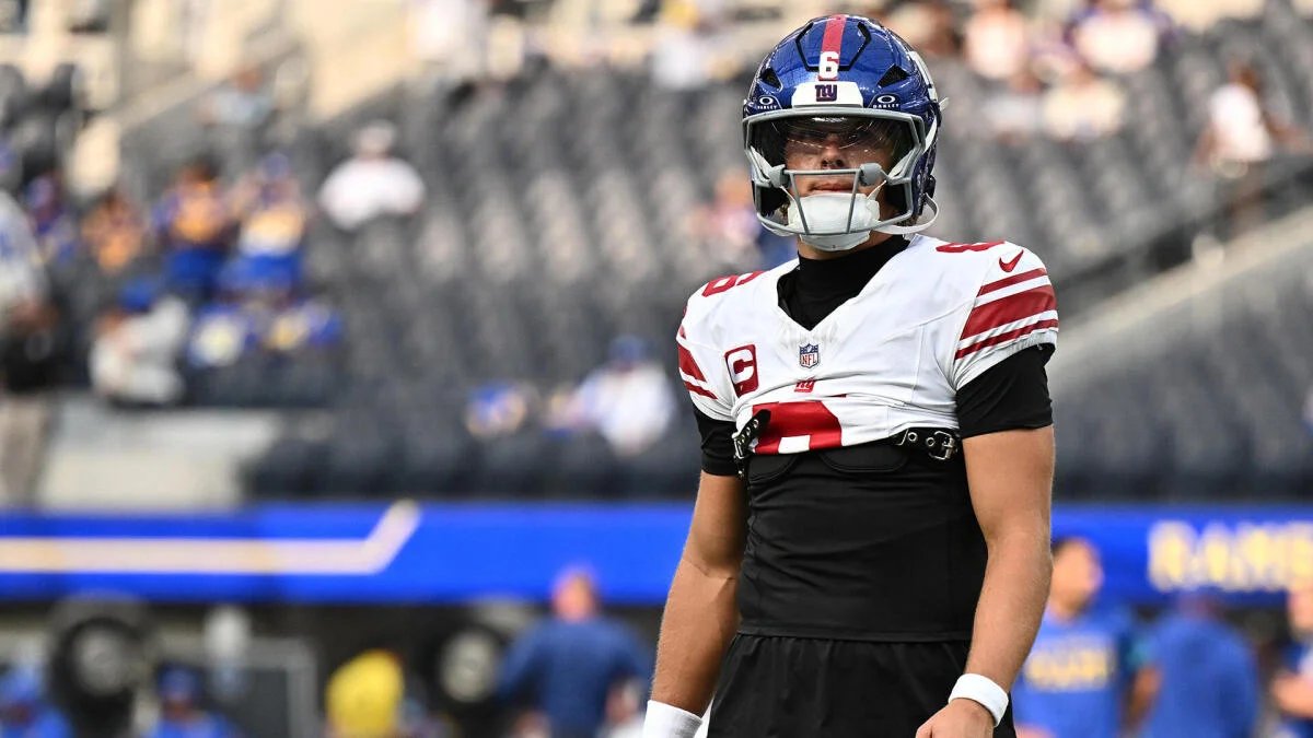 Jaxson Dart injury update: Giants QB out for game with apparent knee injury vs. Rams