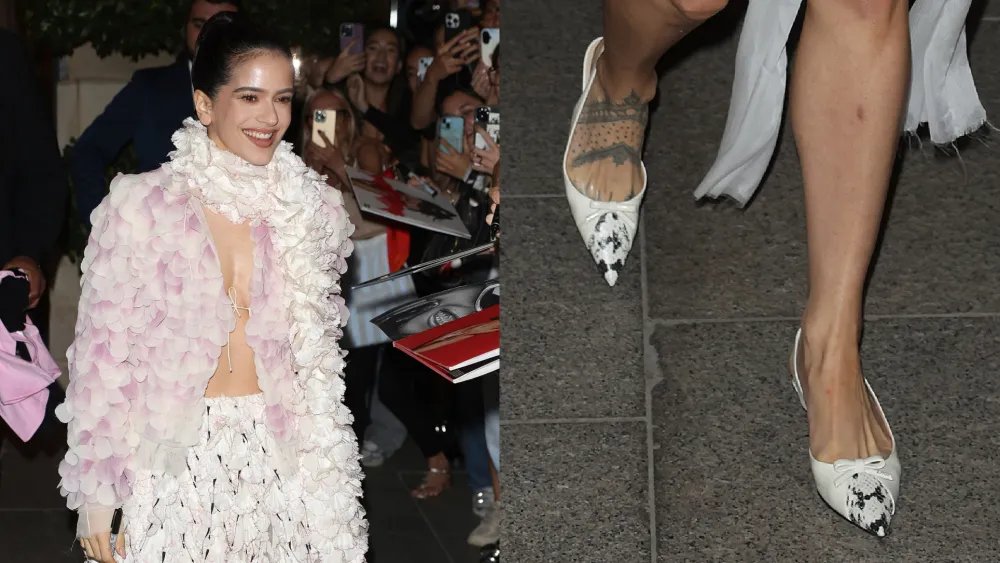 Rosalía Shows Off Fresh-Off-the-Runway Dior Pumps in Paris
