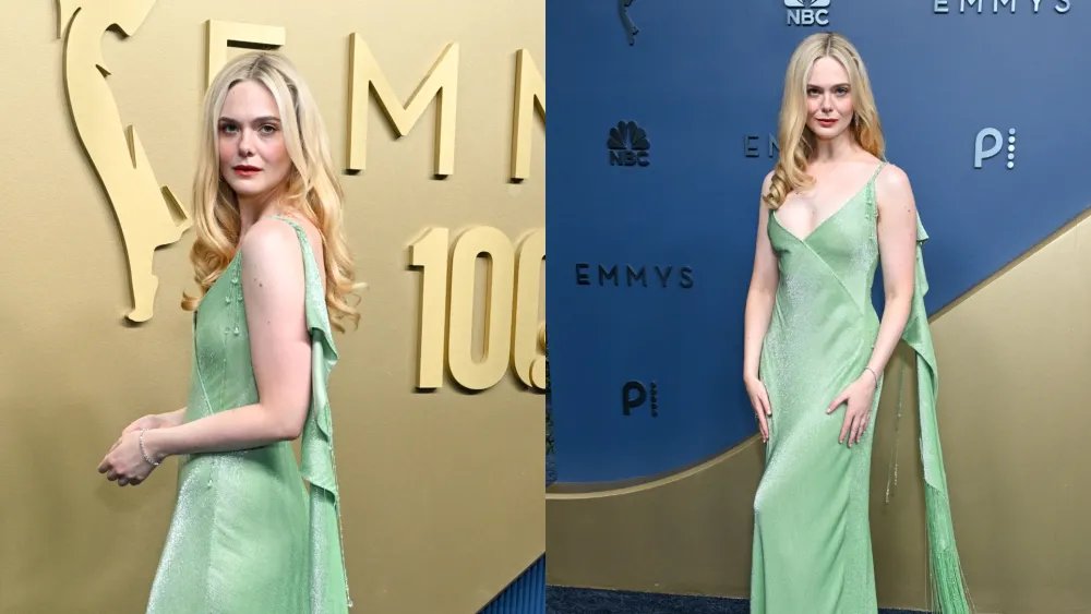 Elle Fanning in Ralph Lauren Dress at Emmy Awards 2026